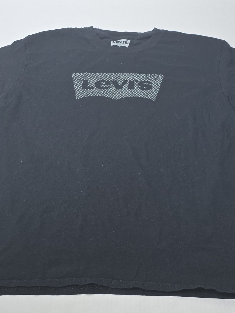 Levi's Black Crew Neck T-Shirt with Printed Logo